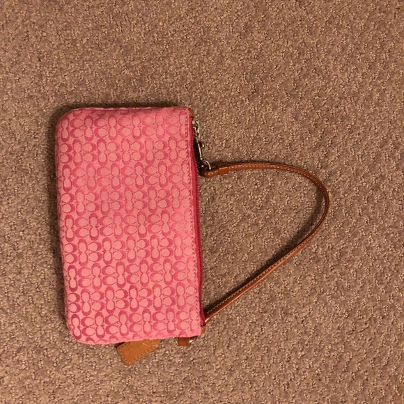 Pink Coach Wristlet - Picture 2 of 5